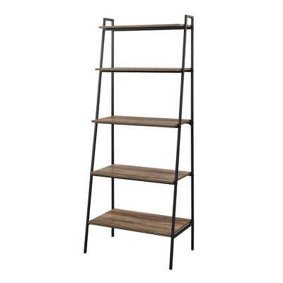 72" Open Storage Ladder Bookshelf - Saracina Home - Image 8