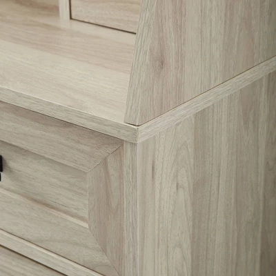 64" Storage Desk & Hutch With Keyboard Drawer - Saracina Home - Image 3