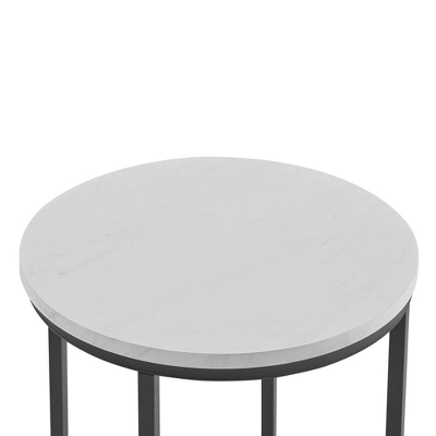 Vivian Glam X Leg Round Side Table - Saracina Home - Image 4