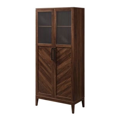 68" Boho Modern Tall Storage Wood Cabinet - Saracina Home - Image 17