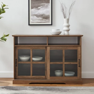 Leopold Window Pane Sliding Door Sideboard - Saracina Home