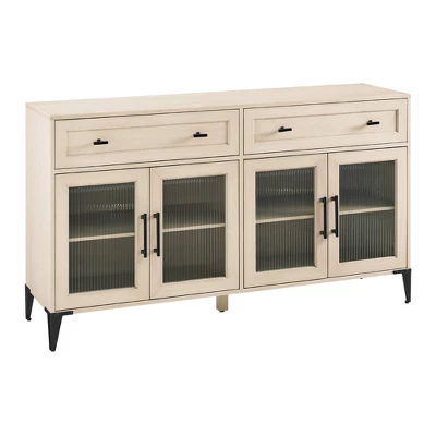 4 Door Reeded Glass Storage Sideboard - Saracina Home - Image 3
