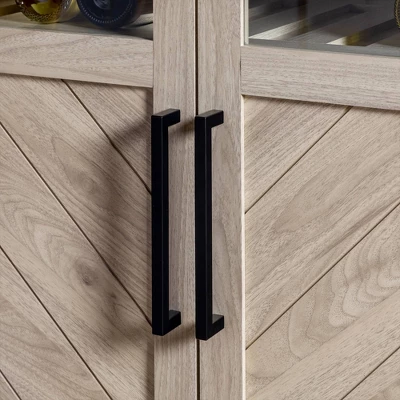 68" Boho Modern Tall Storage Wood Cabinet - Saracina Home - Image 9