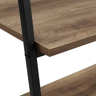 72" Open Storage Ladder Bookshelf - Saracina Home - Image 4