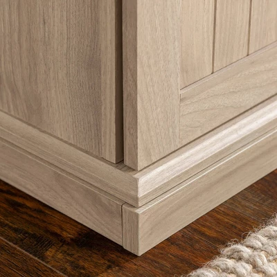 48" Transitional Sliding Door Wood And Metal Bench - Saracina Home - Image 10