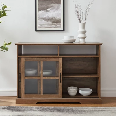 Leopold Window Pane Sliding Door Sideboard - Saracina Home - Image 2