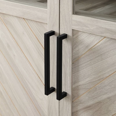 68" Boho Modern Tall Storage Wood Cabinet - Saracina Home - Image 4