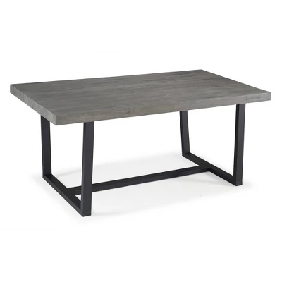 72" Modern Farmhouse Solid Wood Distressed Plank Top Dining Table - Saracina Home - Image 7