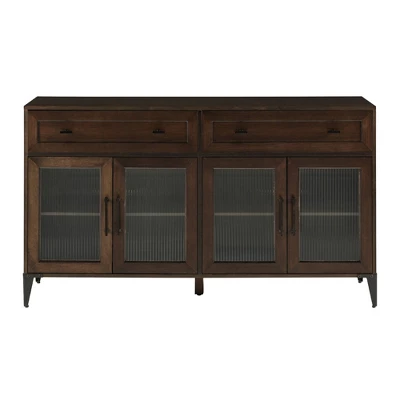 4 Door Reeded Glass Storage Sideboard - Saracina Home - Image 7