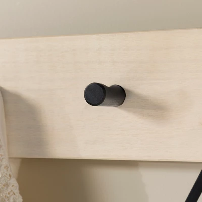 68" Solid Wood X Back Angled Hall Tree White Wash - Saracina Home - Image 8