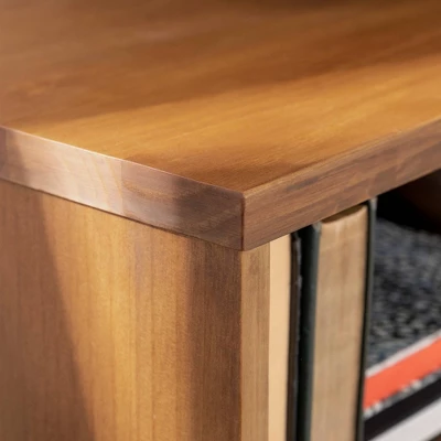 Cara Mid-Century Modern 3 Drawer TV Stand For TVs Up To 65" - Saracina Home - Image 8