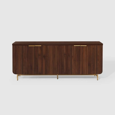 Modern 4 Door Reeded Sideboard - Saracina Home - Image 9