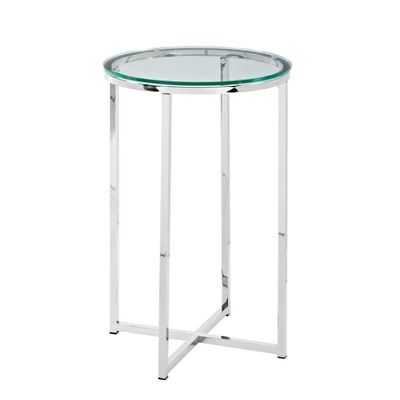 Vivian Glam X Leg Round Side Table - Saracina Home - Image 8