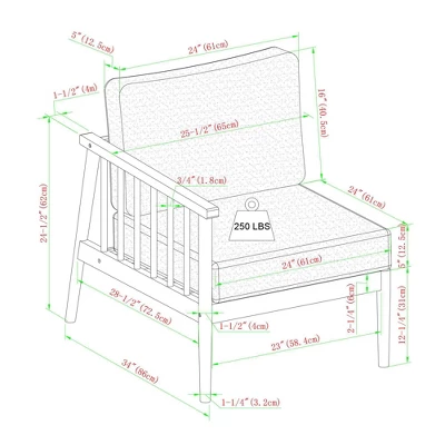 Saracina Home 4pc Modern Boho Eucalyptus Spindle Outdoor Sectional Set - Image 8