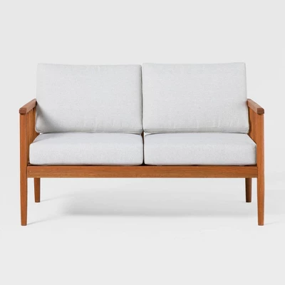 Saracina Home Modern Boho Eucalyptus Spindle Outdoor Bench With Cushions - Image 6