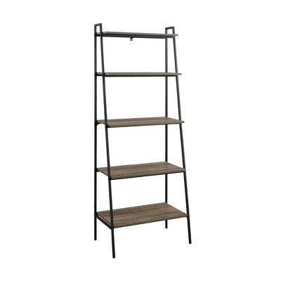 72" Open Storage Ladder Bookshelf - Saracina Home - Image 6