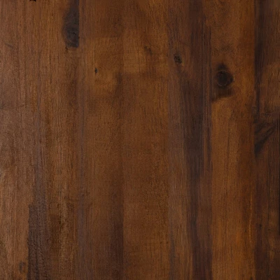 Modular Acacia Wood Armless Patio Chair With Cushion - Dark Brown/Navy - Saracina Home - Image 11