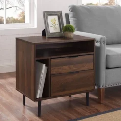 Rockwell Modern Storage Nightstand - Saracina Home